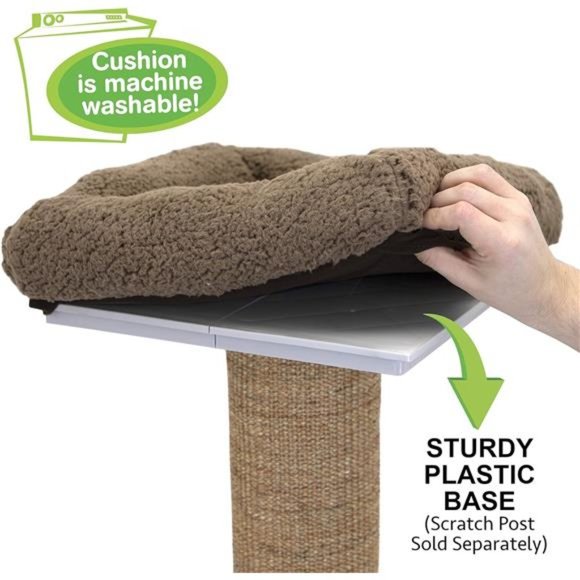 Kitty City Sisal Post Cat Scratchers and Cushion - Picture 3 of 6